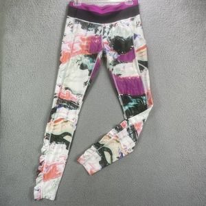 Lululemon Speed Tight 8 Women Multi White Pull On Luxtreme Yoga